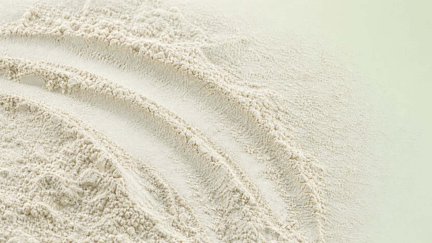 Fine plant protein powder texture