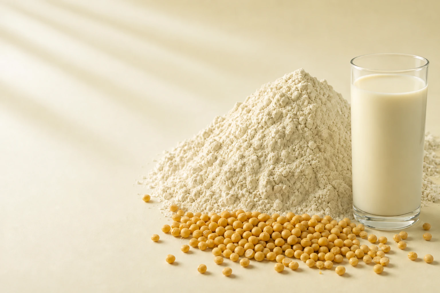Yellow peas, plant protein powder, and a prepared plant protein beverage